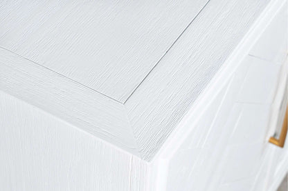 Jofran - Gramercy Mid-Century Modern Chevron Two Door Accent Chest - Blanc White - 2056-40 view 6