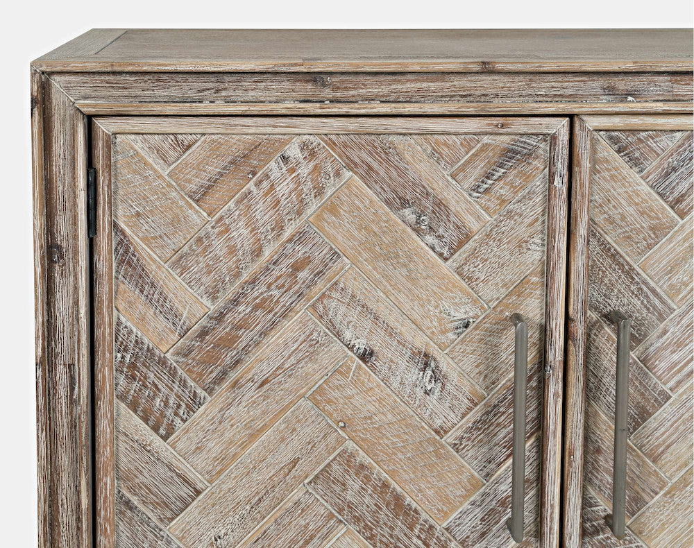 Jofran - Gramercy Mid-Century Modern Chevron Two Door Accent Chest - Grey Wash - 2156-40 view 5
