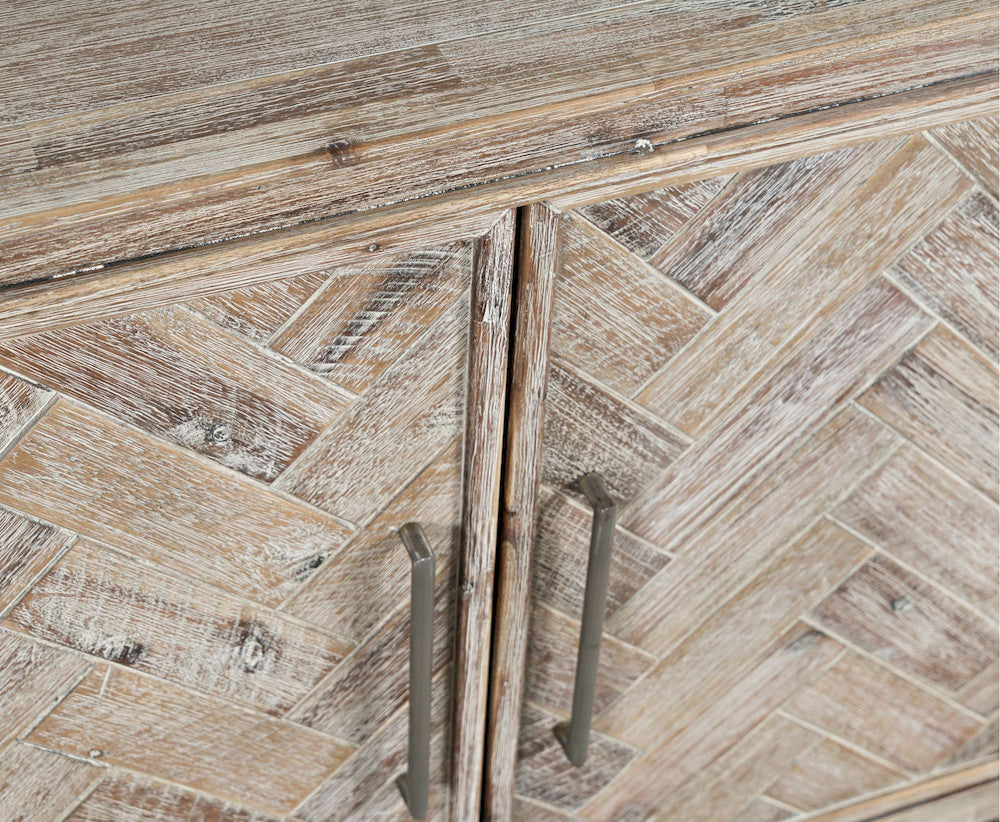 Jofran - Gramercy Mid-Century Modern Chevron Two Door Accent Chest - Grey Wash - 2156-40 view 6
