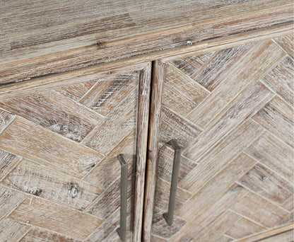 Jofran - Gramercy Mid-Century Modern Chevron Two Door Accent Chest - Grey Wash - 2156-40 view 6