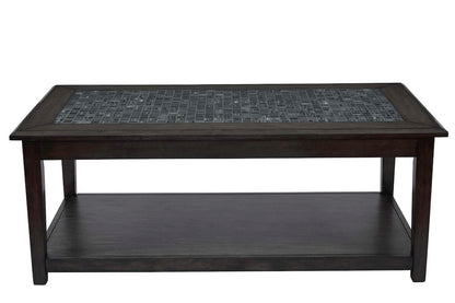 Jofran - Grey Mosaic Cocktail Table in Castered - 1798-1 view 1
