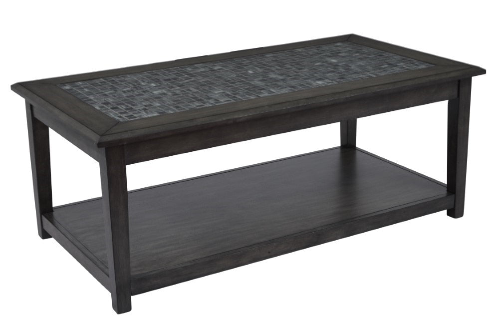 Jofran - Grey Mosaic Cocktail Table in Castered - 1798-1 veiw 1