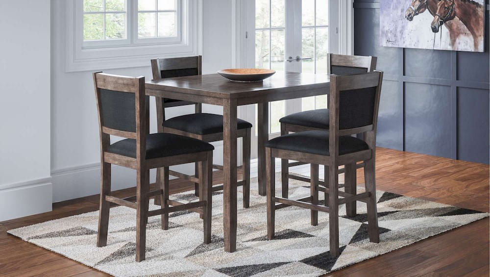 Jofran - Greyson Heights 5 Pack Dining Set - Counter Height Table with 4 Stools - 1886 view 11