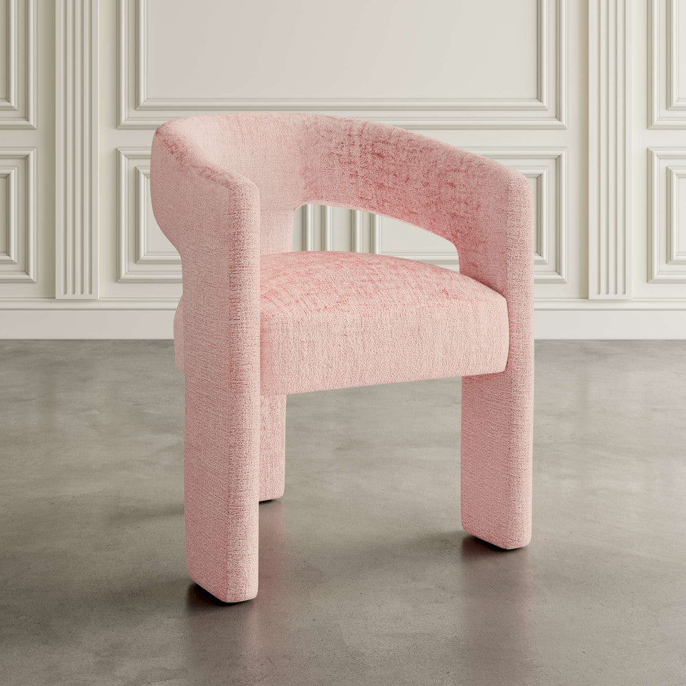 Jofran - Gwen Luxury Mid-Century Modern Five Piece Dining Set with Upholstered Chairs, Pink - 2271-NASHD-4PNK view 7
