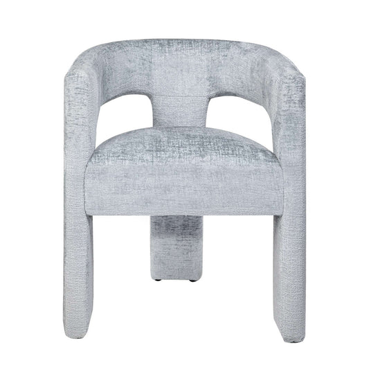 Jofran - Gwen Modern Luxury Jacquard Fabric Upholstered Sculpture Armchair, Blue - 2271-GWENCHBLU view 1