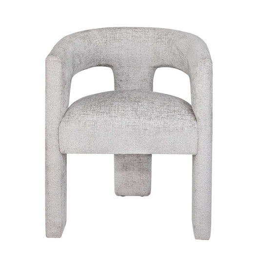 Jofran - Gwen Modern Luxury Jacquard Fabric Upholstered Sculpture Armchair, Grey - 2271-GWENCHGRY view 1