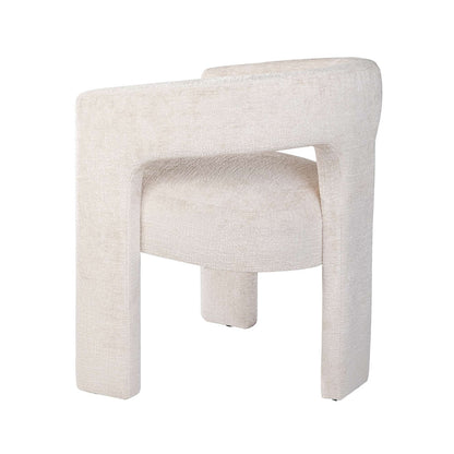 Jofran - Gwen Modern Luxury Jacquard Fabric Upholstered Sculpture Armchair, Natural - 2271-GWENCHNAT view 3