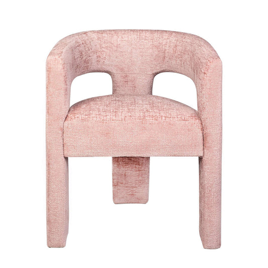 Jofran - Gwen Modern Luxury Jacquard Fabric Upholstered Sculpture Armchair, Pink - 2271-GWENCHPNK view 1