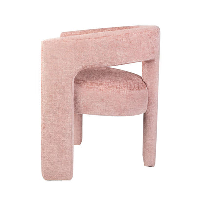 Jofran - Gwen Modern Luxury Jacquard Fabric Upholstered Sculpture Armchair, Pink - 2271-GWENCHPNK view 8