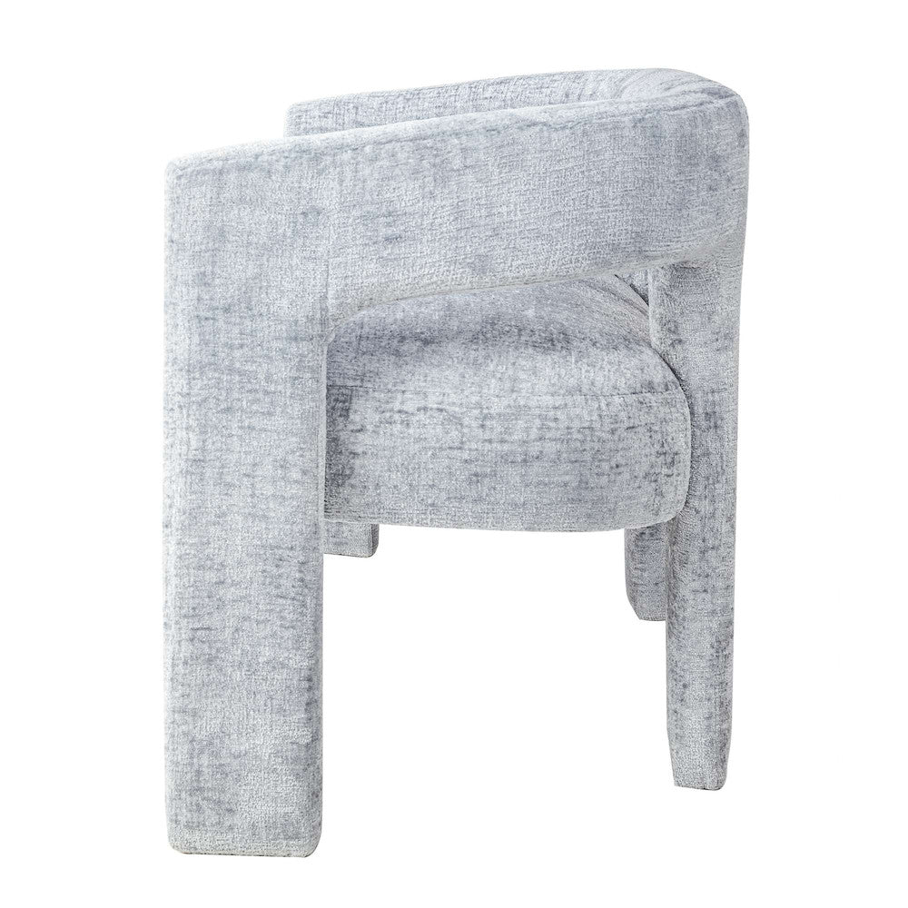 Jofran - Gwen Modern Luxury Jacquard Fabric Upholstered Sculpture Bench, Blue - 2271-GWENBNBLU view 6