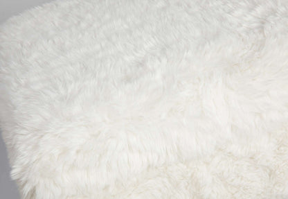 Jofran - Huggy Luxury Plush Faux Fur Upholstered Storage Bench, Natural - HUGGYKD-BN-NATURAL view 6
