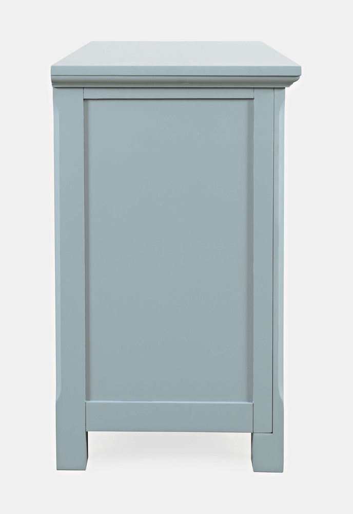 Jofran - Isabella 38in Luxury Mirrored Accent Storage Cabinet, Blue - 2252-38KD view 5