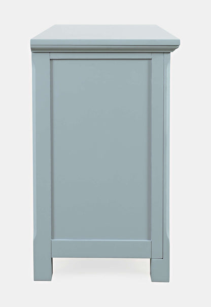 Jofran - Isabella 38in Luxury Mirrored Accent Storage Cabinet, Blue - 2252-38KD view 5