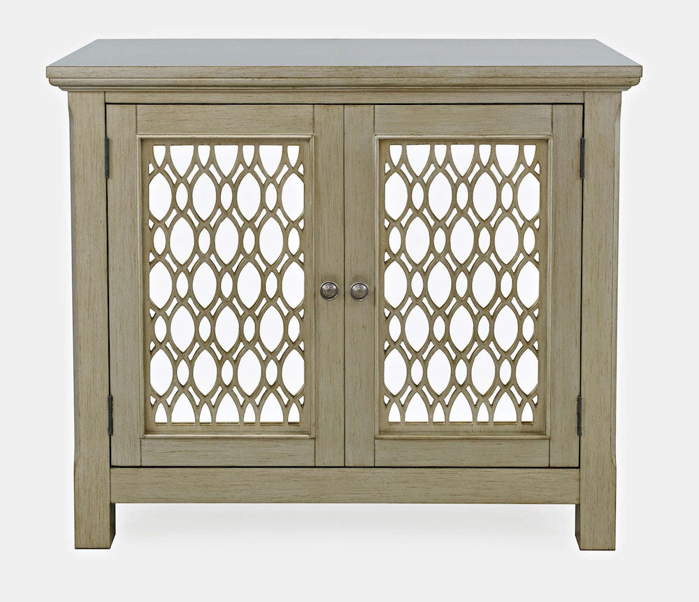 Jofran - Isabella 38in Luxury Mirrored Accent Storage Cabinet, Champagne - 2250-38KD view 1