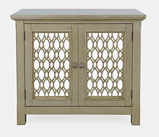 Jofran - Isabella 38in Luxury Mirrored Accent Storage Cabinet, Champagne - 2250-38KD view 1