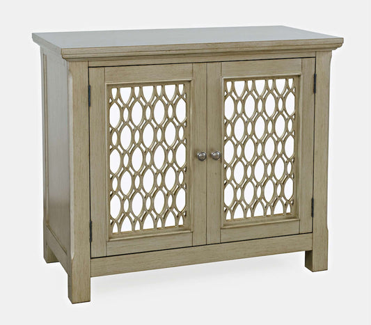 Jofran - Isabella 38in Luxury Mirrored Accent Storage Cabinet, Champagne - 2250-38KD view 2