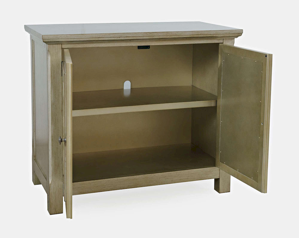 Jofran - Isabella 38in Luxury Mirrored Accent Storage Cabinet, Champagne - 2250-38KD view 10