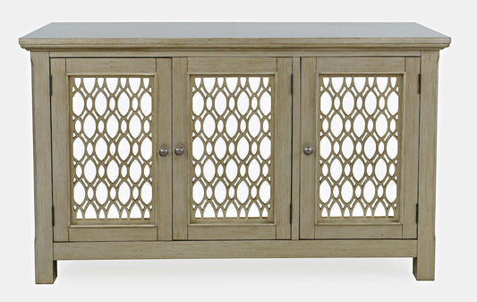 Jofran - Isabella 54in Luxury Mirrored Accent Storage Cabinet, Champagne - 2250-54KD view 1