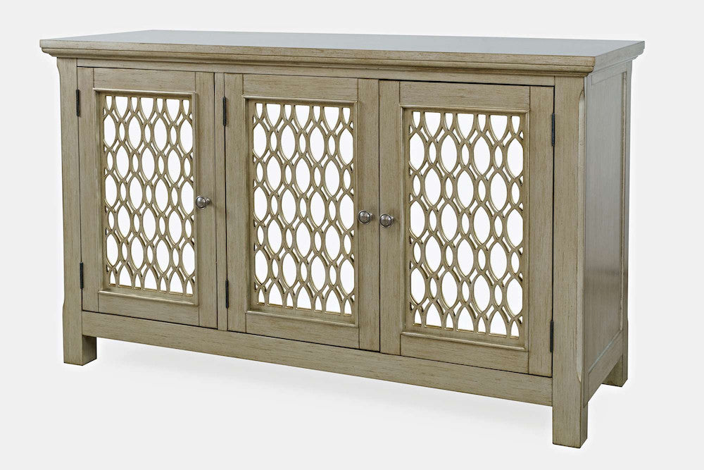 Jofran - Isabella 54in Luxury Mirrored Accent Storage Cabinet, Champagne - 2250-54KD view 2
