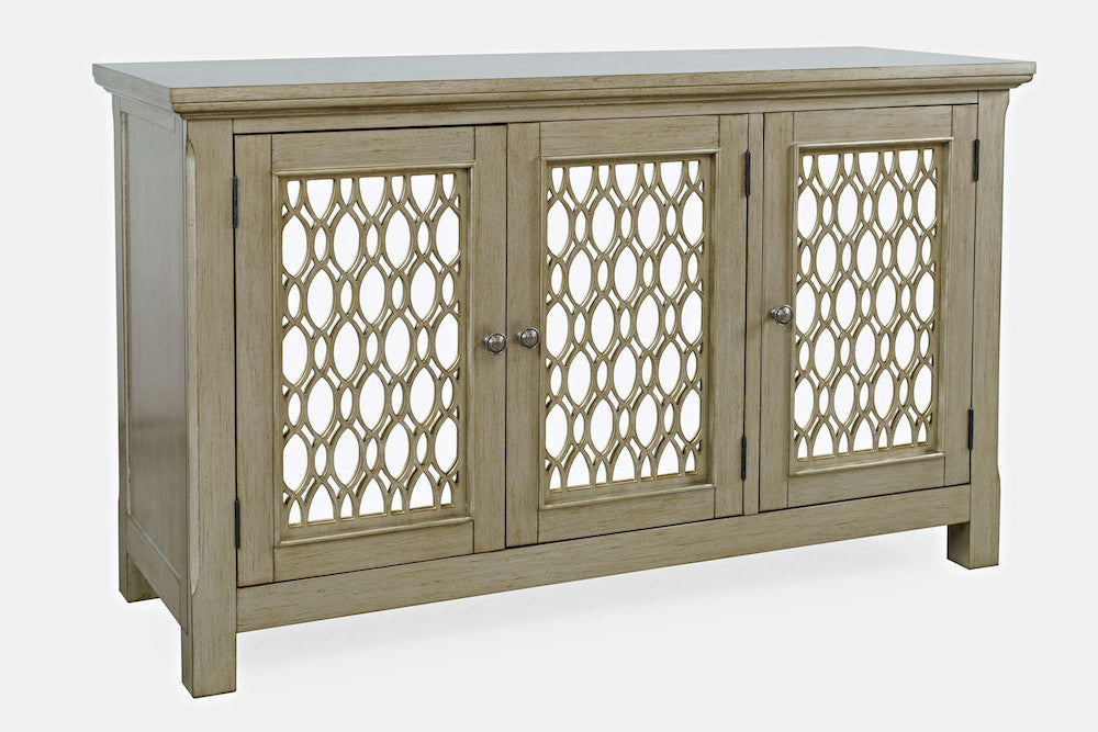 Jofran - Isabella 54in Luxury Mirrored Accent Storage Cabinet, Champagne - 2250-54KD view 3