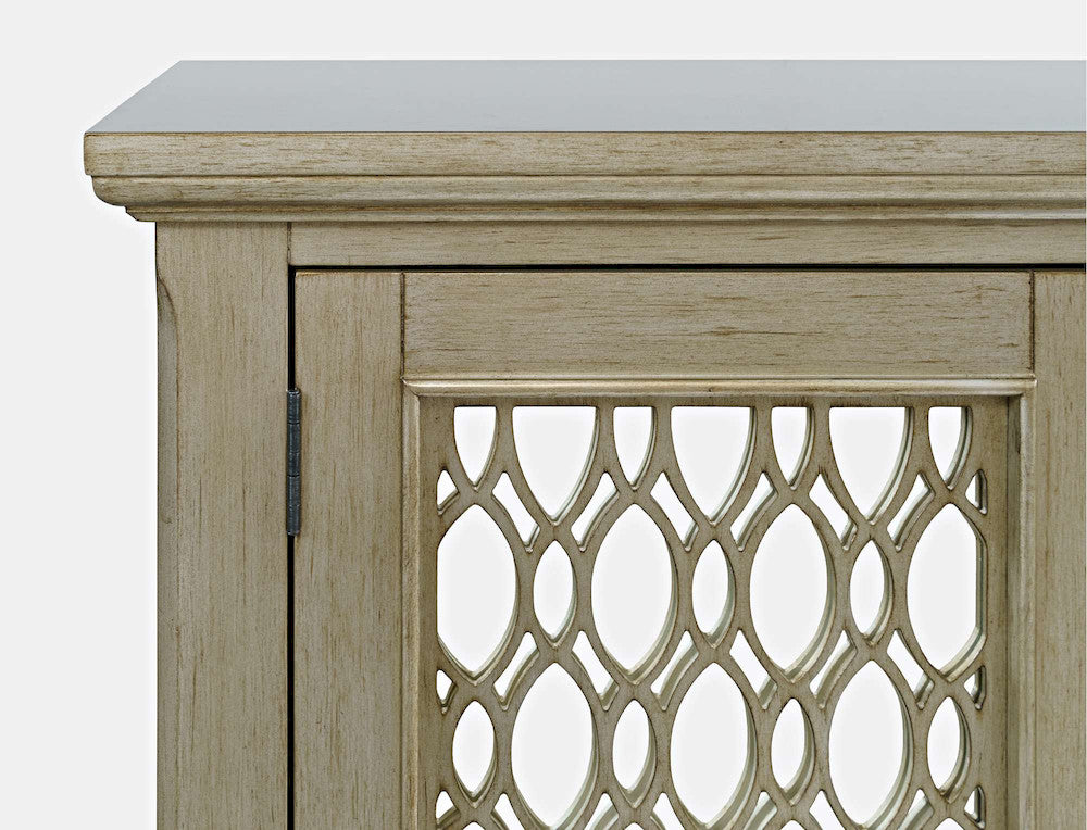 Jofran - Isabella 54in Luxury Mirrored Accent Storage Cabinet, Champagne - 2250-54KD view 8