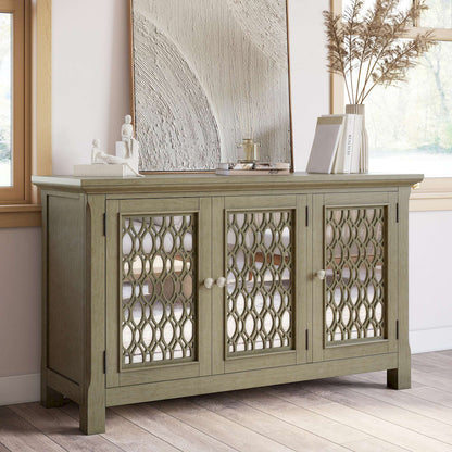 Jofran - Isabella 54in Luxury Mirrored Accent Storage Cabinet, Champagne - 2250-54KD view 13