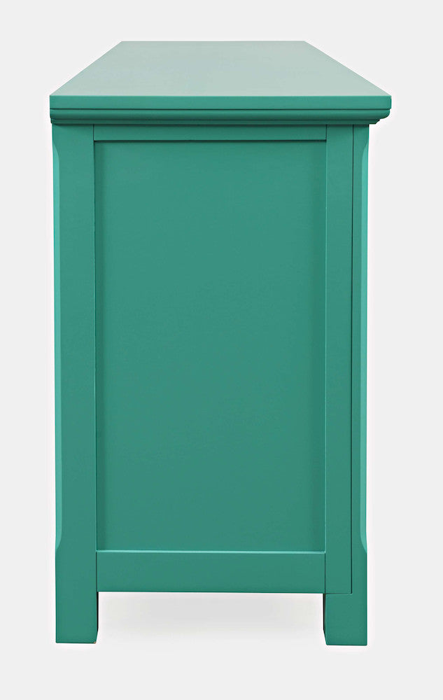 Jofran - Isabella 69in Luxury Mirrored Sideboard Storage Cabinet, Aqua - 2253-69KD view 5