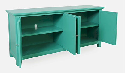 Jofran - Isabella 69in Luxury Mirrored Sideboard Storage Cabinet, Aqua - 2253-69KD view 10