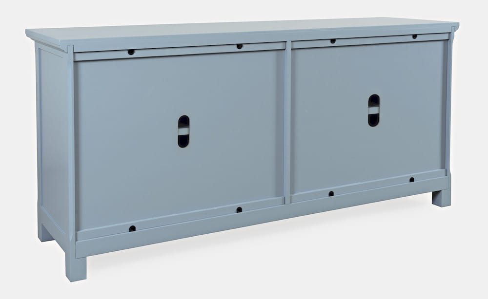 Jofran - Isabella 69in Luxury Mirrored Sideboard Storage Cabinet, Blue - 2252-69KD view 4