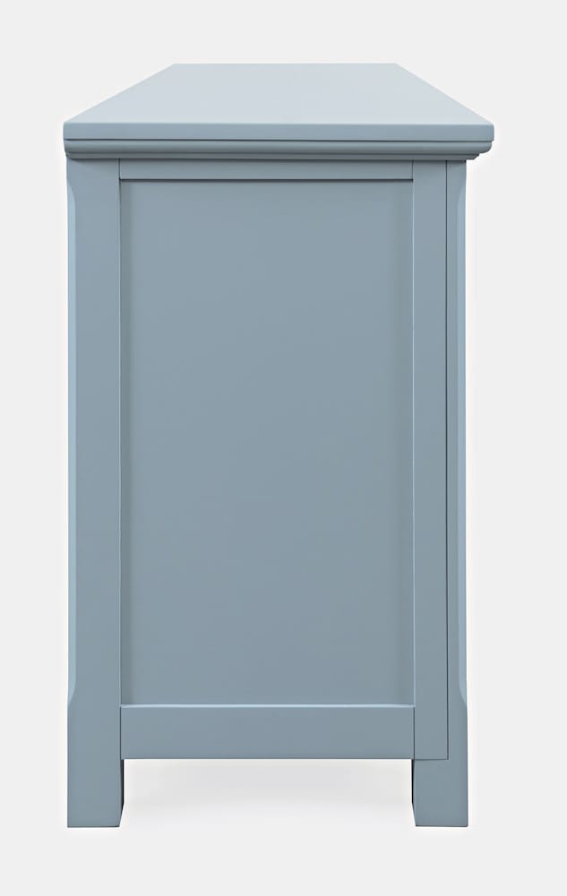 Jofran - Isabella 69in Luxury Mirrored Sideboard Storage Cabinet, Blue - 2252-69KD view 5