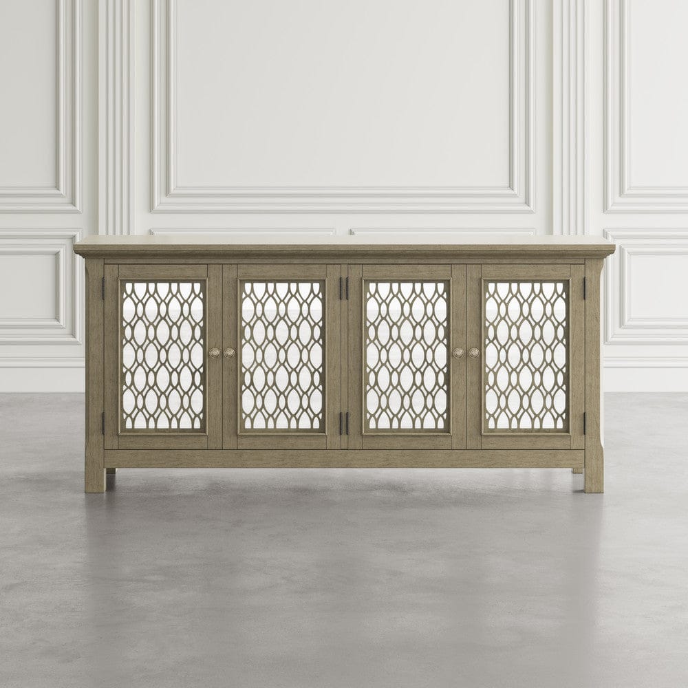 Jofran - Isabella 69in Luxury Mirrored Sideboard Storage Cabinet, Champagne - 2250-69KD view 6