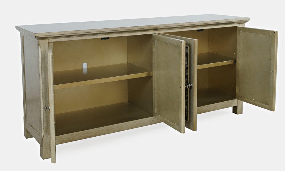 Jofran - Isabella 69in Luxury Mirrored Sideboard Storage Cabinet, Champagne - 2250-69KD view 11
