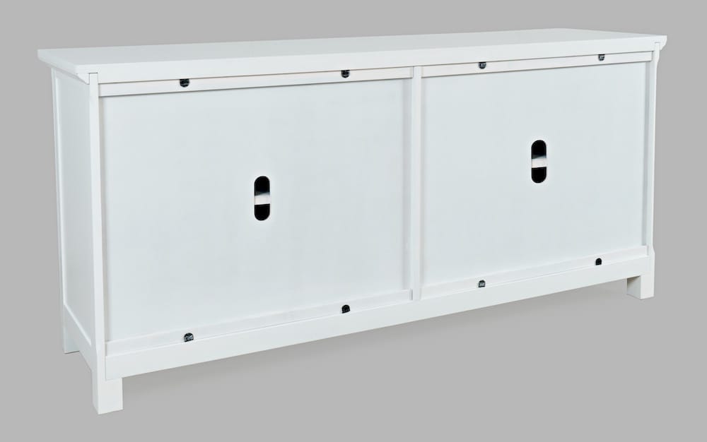 Jofran - Isabella 69in Luxury Mirrored Sideboard Storage Cabinet, White - 2251-69KD view 4