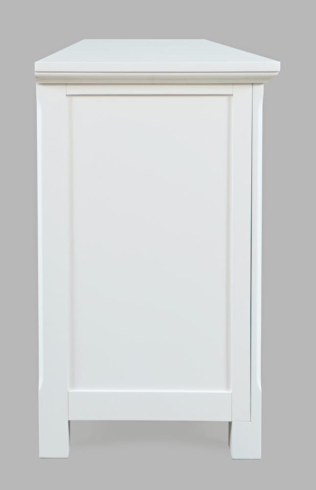 Jofran - Isabella 69in Luxury Mirrored Sideboard Storage Cabinet, White - 2251-69KD view 5