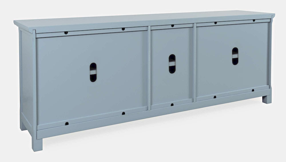 Jofran - Isabella 86in Luxury Mirrored Sideboard Storage Cabinet, Blue - 2252-86KD view 4