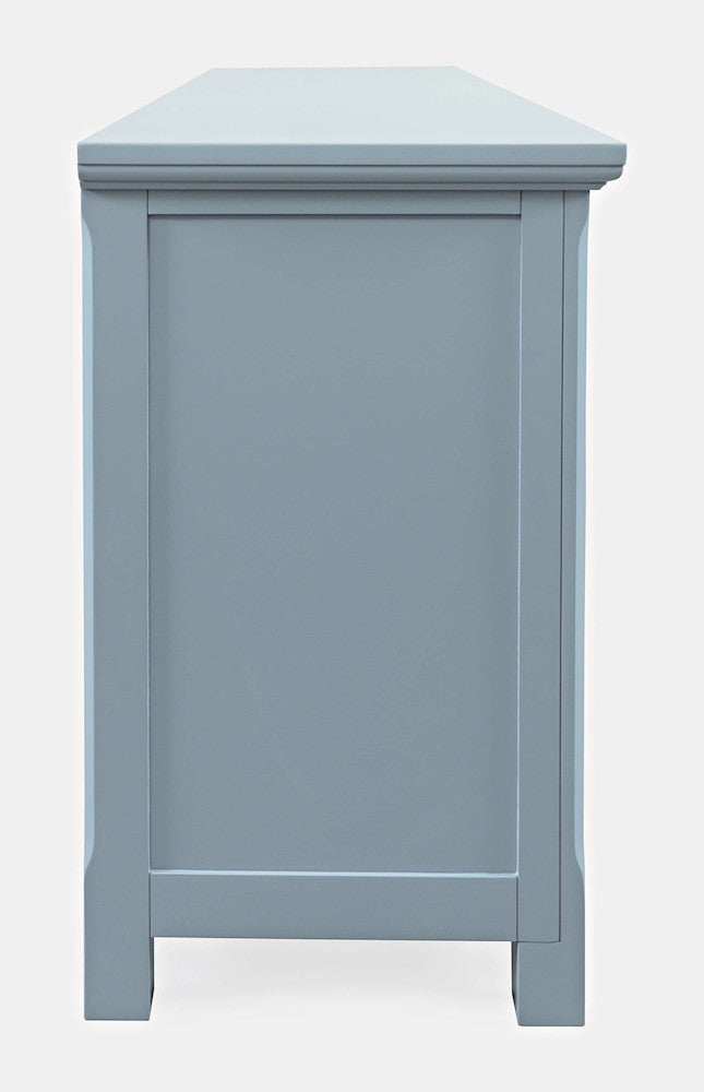 Jofran - Isabella 86in Luxury Mirrored Sideboard Storage Cabinet, Blue - 2252-86KD view 5
