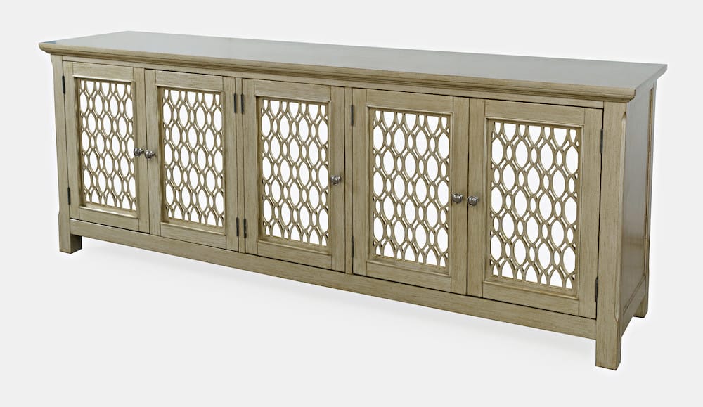 Jofran - Isabella 86in Luxury Mirrored Sideboard Storage Cabinet, Champagne - 2250-86KD view 3