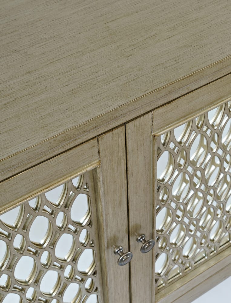 Jofran - Isabella 86in Luxury Mirrored Sideboard Storage Cabinet, Champagne - 2250-86KD view 9