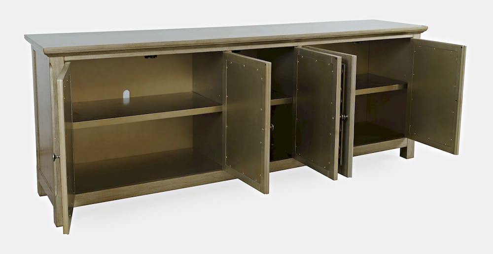 Jofran - Isabella 86in Luxury Mirrored Sideboard Storage Cabinet, Champagne - 2250-86KD view 10