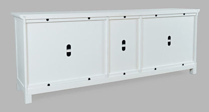 Jofran - Isabella 86in Luxury Mirrored Sideboard Storage Cabinet, White - 2251-86KD view 4
