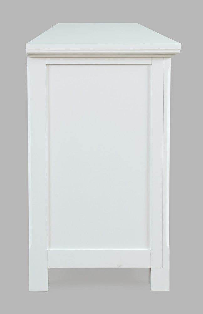 Jofran - Isabella 86in Luxury Mirrored Sideboard Storage Cabinet, White - 2251-86KD view 5