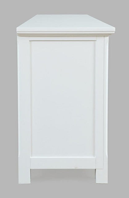 Jofran - Isabella 86in Luxury Mirrored Sideboard Storage Cabinet, White - 2251-86KD view 5