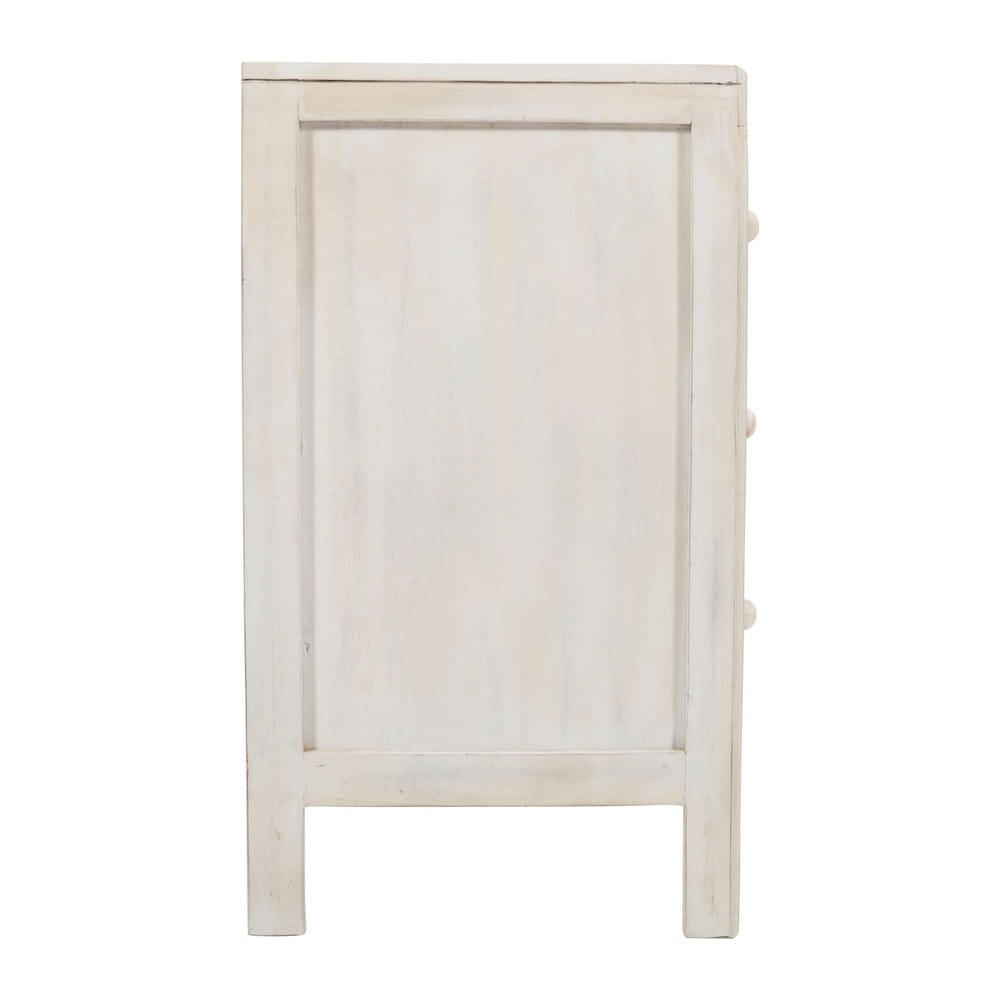 Jofran - Jolie Rustic Solid Wood Global Boho Hand Carved Accent Chest with Three Drawers - 2356-39 view 5