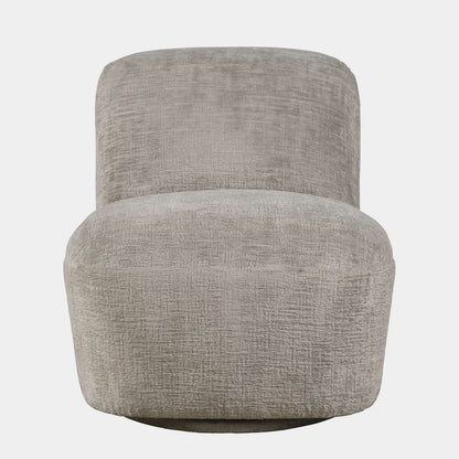 Jofran - Josie Upholstered Contemporary Casual Swivel Accent Chair, Grey - JOSIE-SW-GREY view 1