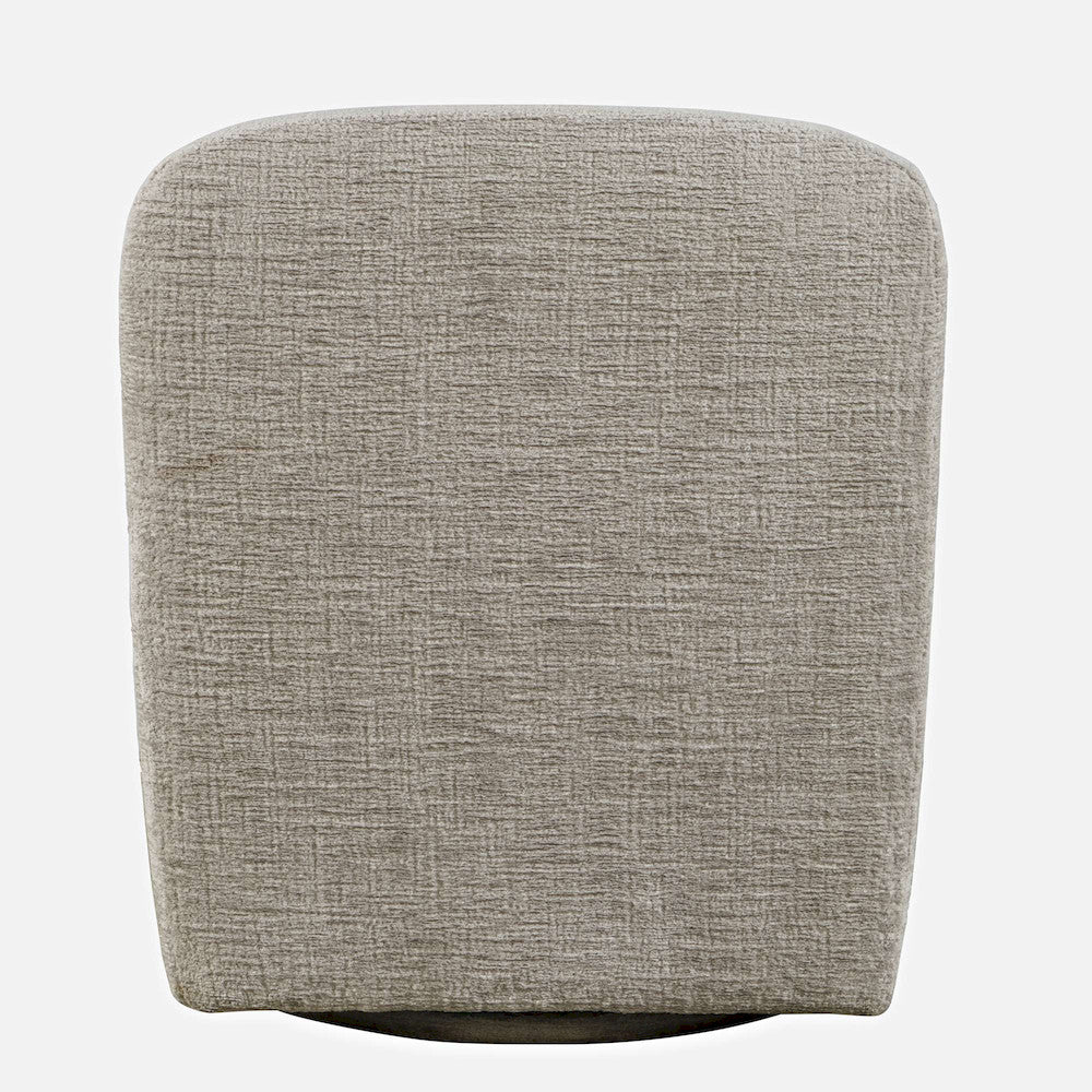 Jofran - Josie Upholstered Contemporary Casual Swivel Accent Chair, Grey - JOSIE-SW-GREY view 3