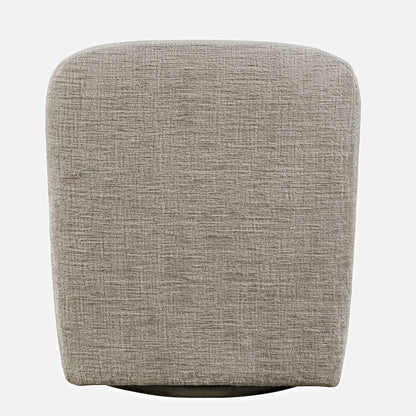 Jofran - Josie Upholstered Contemporary Casual Swivel Accent Chair, Grey - JOSIE-SW-GREY view 3