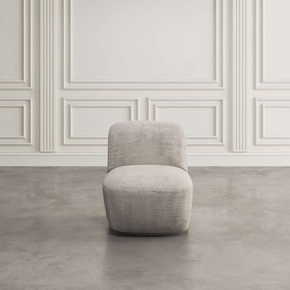Jofran - Josie Upholstered Contemporary Casual Swivel Accent Chair, Grey - JOSIE-SW-GREY view 4