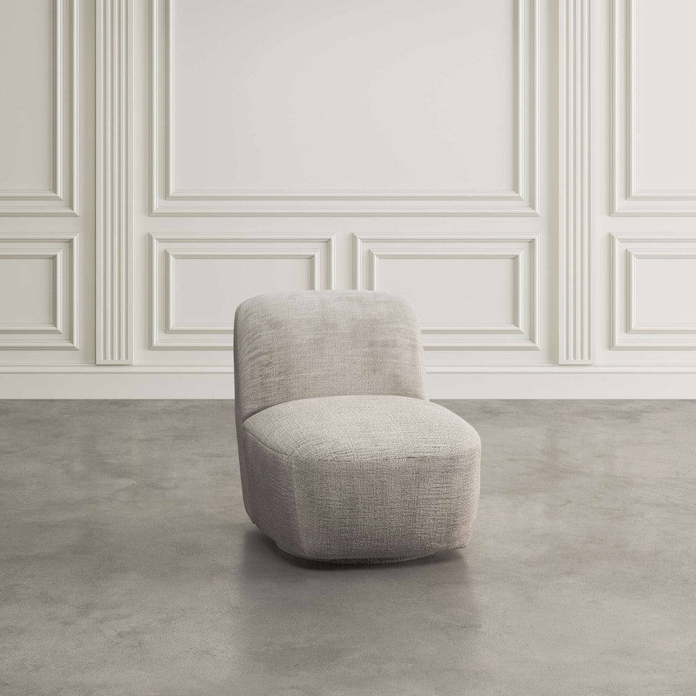 Jofran - Josie Upholstered Contemporary Casual Swivel Accent Chair, Grey - JOSIE-SW-GREY view 5