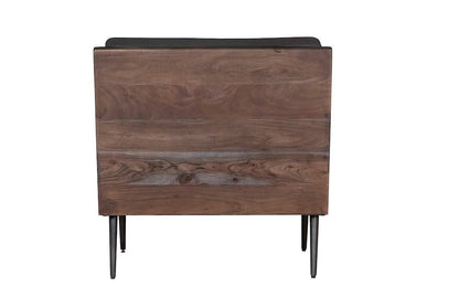Jofran - Karma Genuine Leather Live Edge Accent Chair - Slate - KARMA-CH-SLATE view 3