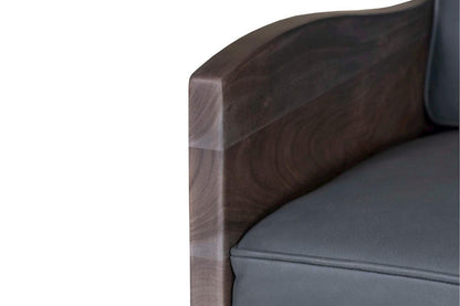 Jofran - Karma Genuine Leather Live Edge Accent Chair - Slate - KARMA-CH-SLATE view 11